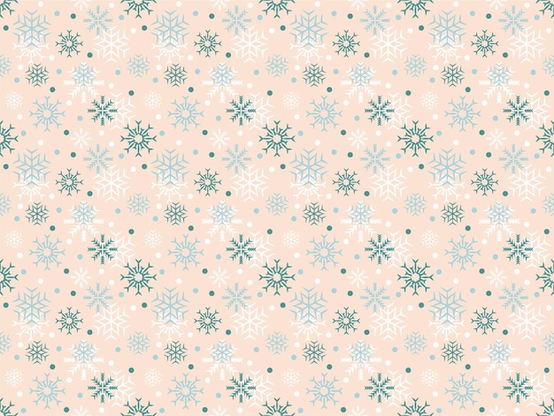 wallpaper seamless winter cartoon merry christmas new year pattern snowflake background abstract art