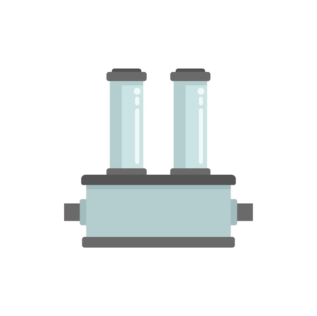 Water purification system with two filters operating icon