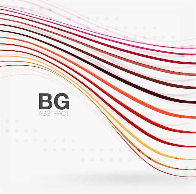 Wave lines abstract background Vector template background for workflow layout diagram number options or web design
