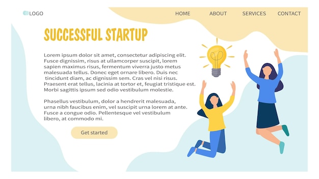 Web banner designmal med forretningside konsept og kreativ løsning