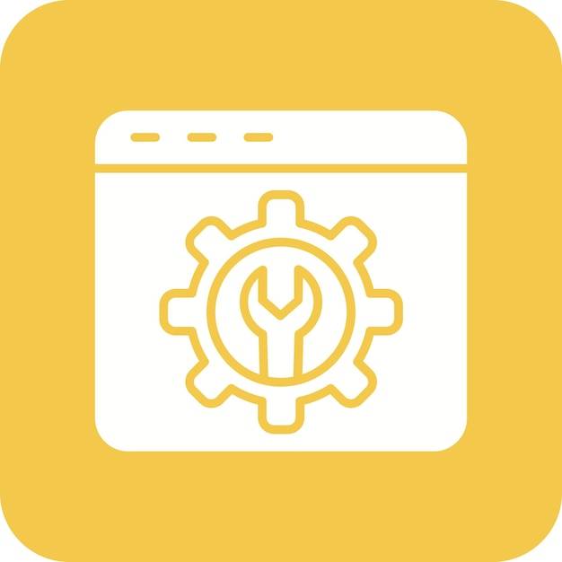web configuration icon vector image can be used for web marketing