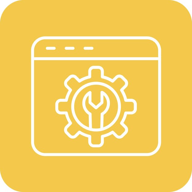 web configuration icon vector image can be used for web marketing