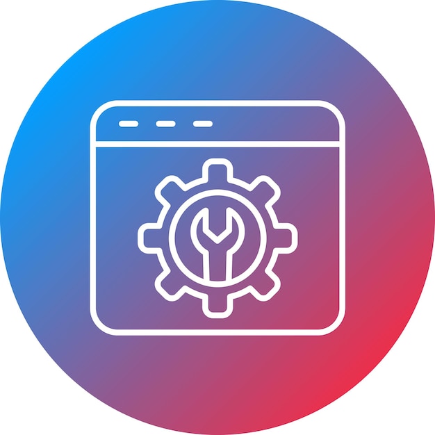 web configuration icon vector image can be used for web marketing