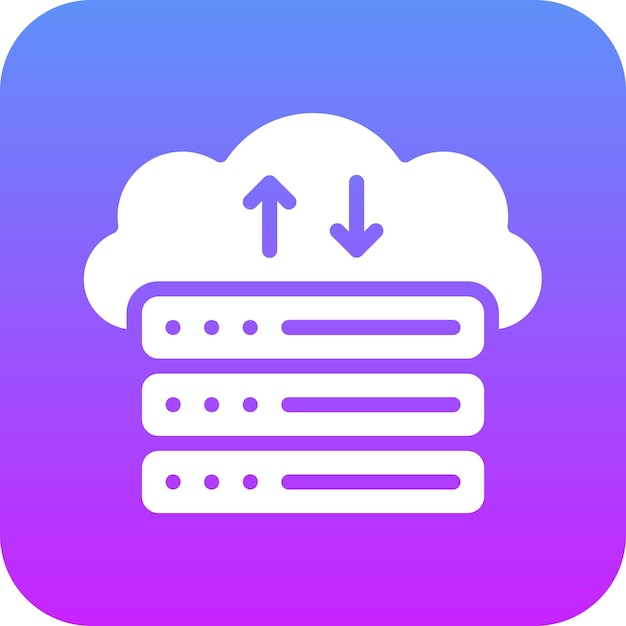 web hosting vector icon illustration of web hosting iconset