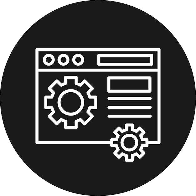 Web Maintenance vector icon Can be used for Coding and Development iconset
