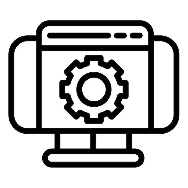 Web Settings Vector Illustration