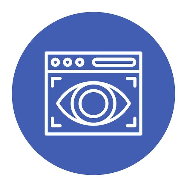 web visibility vector illustration