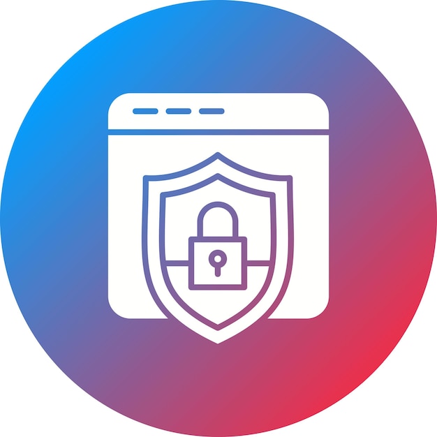 website security icon vector image can be used for cyber security