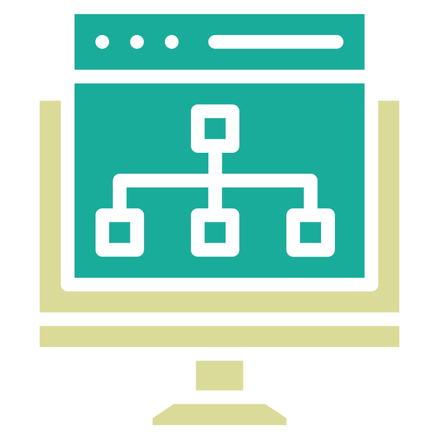 Website Structure vector icon illustration of Coding and Development iconset