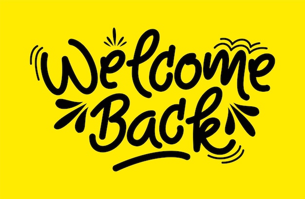 Welcome lettering.Vector illustration for banners, labels, badges, prints, posters, shops, displays,