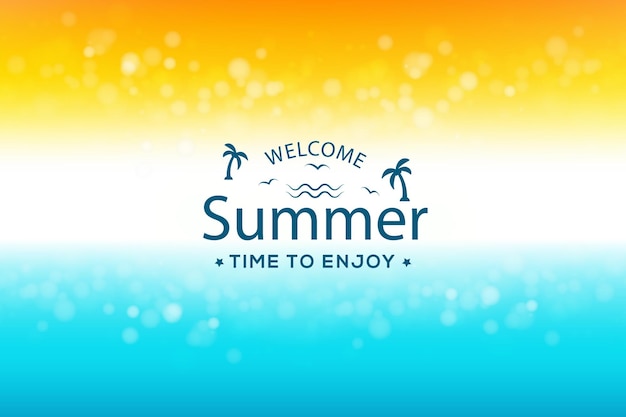 Welcome Summer - Time to Enjoy Tropical Holiday