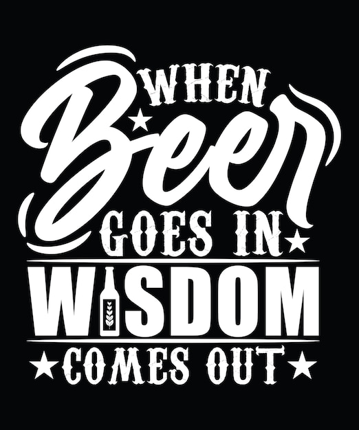 Whiskey_Beer Vector Tshirt