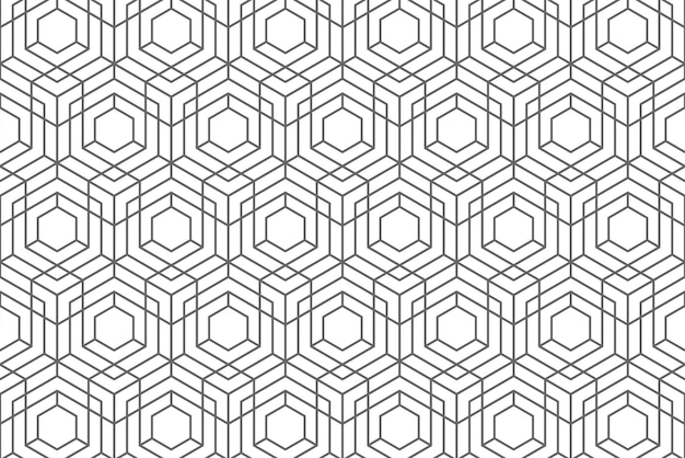 white abstract background with modern and hexagon pattern