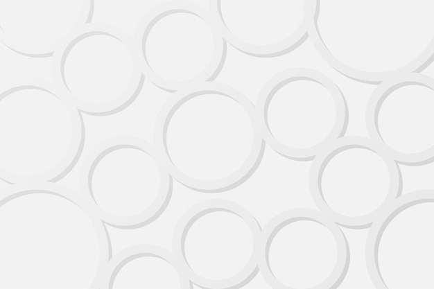 White Abstract Circle Geometric Background