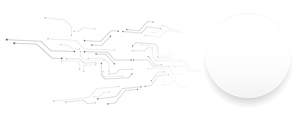 white background pattern design line technology simple with space for your text