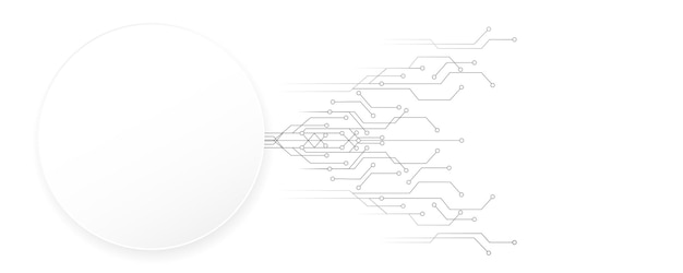 white background pattern design line technology simple with space for your text