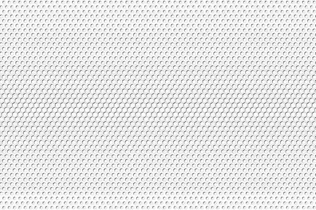 White hexagonal and shadows grid abstract background and gradient background Black and white