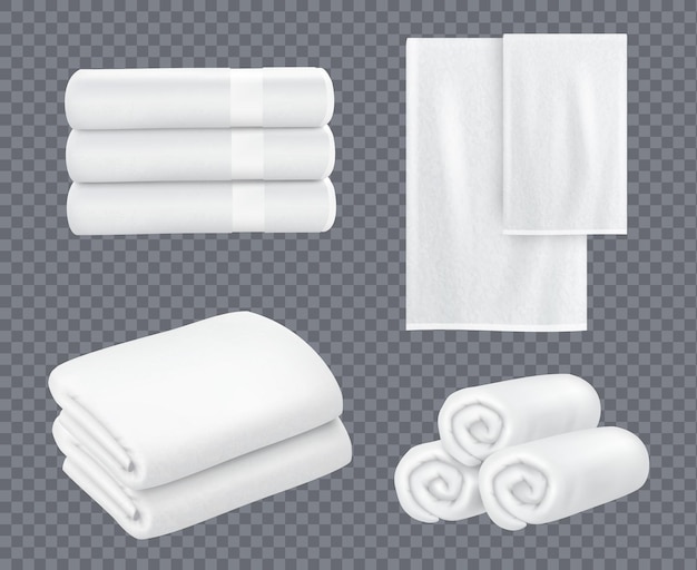 White towels set