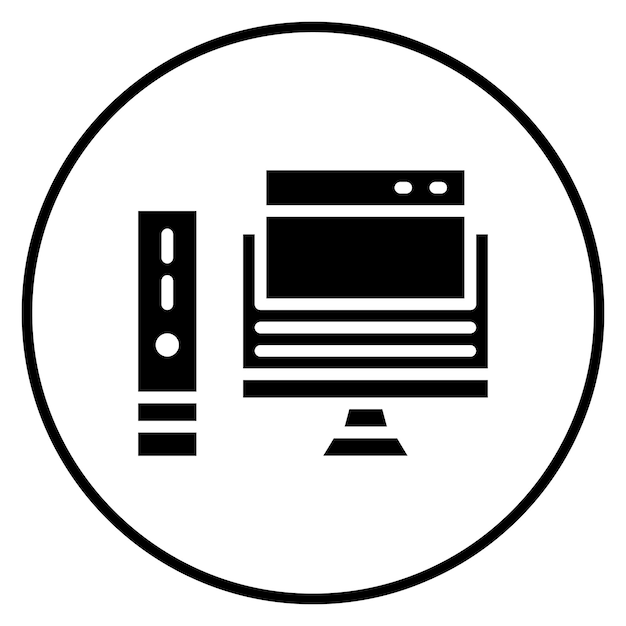 windows computer icon vector image can be used for coworking space