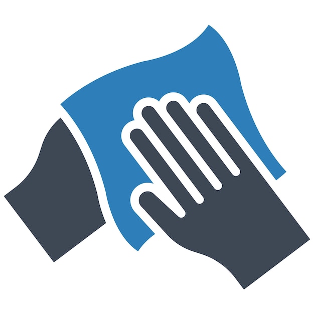 Wipe with Hand Vector Illustration Style