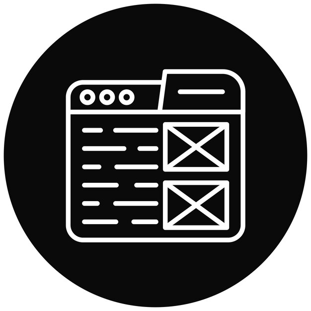 wireframe sketching icon vector image can be used for design
