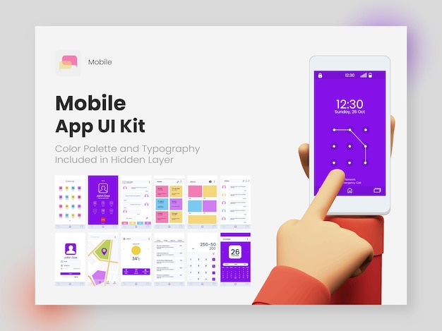 wireframe ui ux and gui layout with different login screens including account sign in sign up lock screen for mobile apps or responsive website