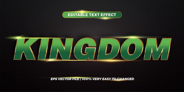 Word Kingdom - Editable text effect style  concept