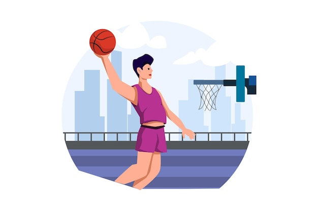 Workout and Sport Flat Design Illustration