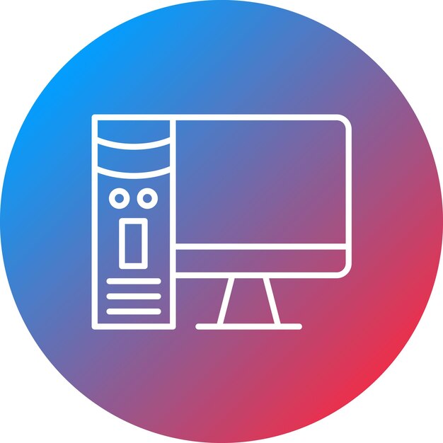 workstation icon vector image can be used for cloud computing