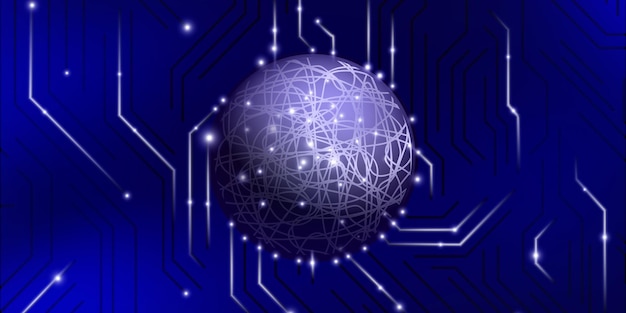 World global connection concept technology network visualizatio