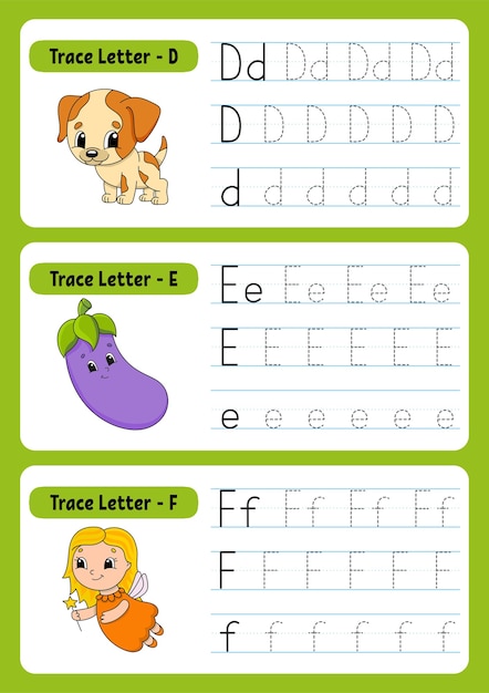 writing letters with animals for kids
