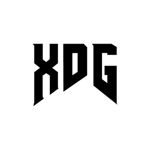 XDG letter logo design for technology company XDG logo design black and white color combination XDG logo XDG vector XDG design XDG icon XDG alphabet XDG typography logo design
