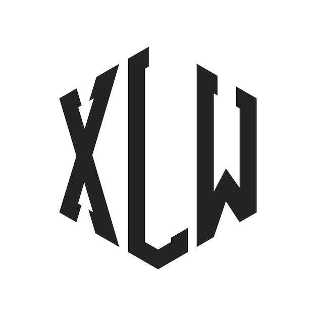 XLW Logo Design Initial Letter XLW Monogram Logo using Hexagon shape