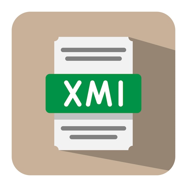 xml stylized spreadsheet document icon flat icons suitable for website ui and mobile app vector