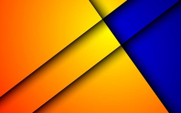 yellow and blue background layers overlap on space for background design