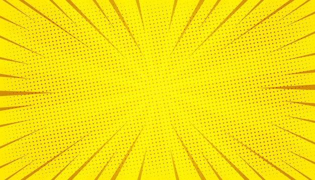 Yellow Comic Book Background