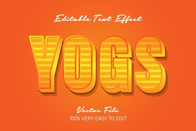 yellow modern pop text effect
