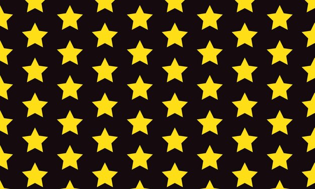 Yellow Stars on Black