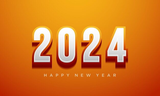 2024 design with luxury realistic figures Premium vector design for poster banner greeting and more