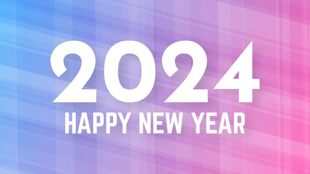 2024 Happy New Year background Modern greeting banner template