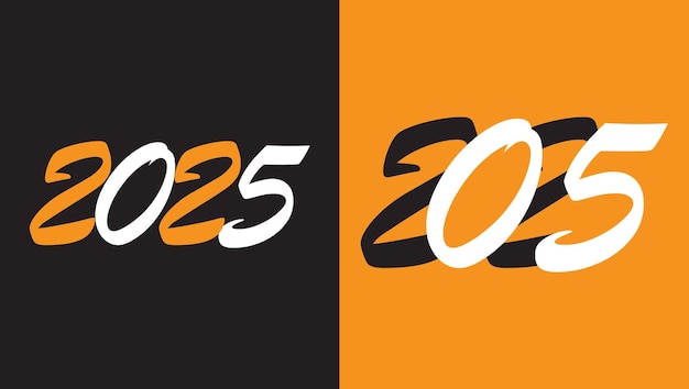 2025 number design template 2025 happy new year logo text design christmas collection of 2025 happ