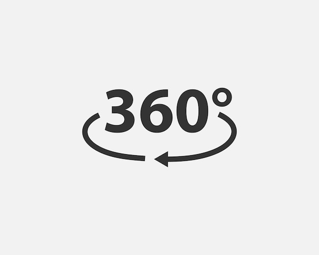 360 degree view vector icon