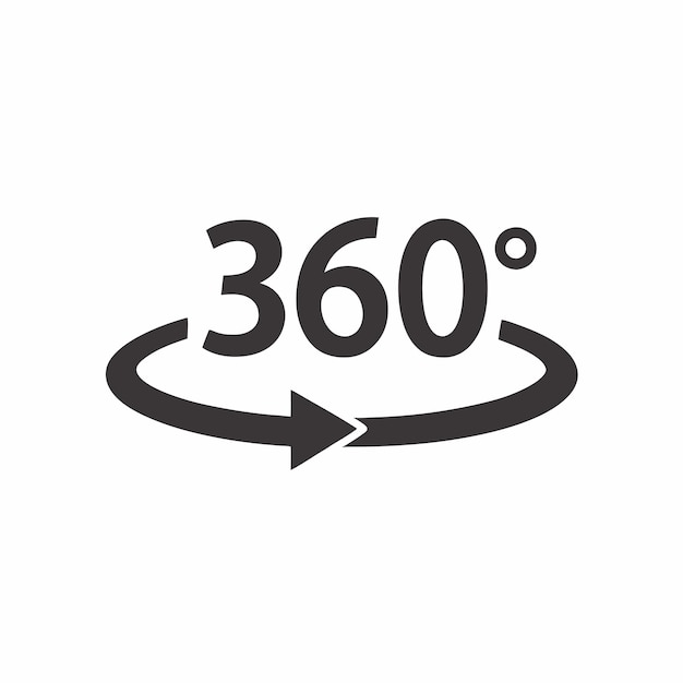360 icon vector illustration on a isolated white background 7