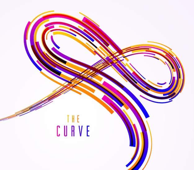 3D abstract dynamic lines in motion vector background, technology or science theme abstraction design element, futuristic template for ads or poster or cover.
