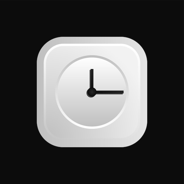 3d alarm app icon