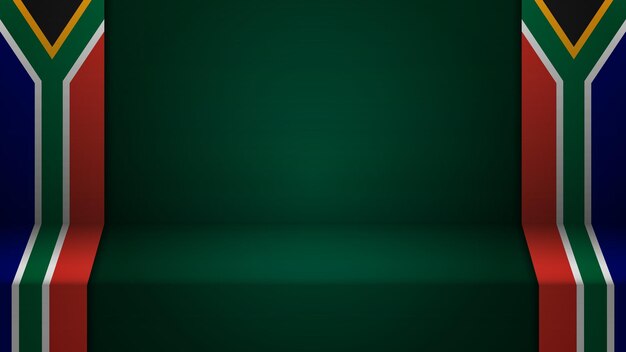 3d background with flag of SouthAfrica An element of impact for the use you want to make of it