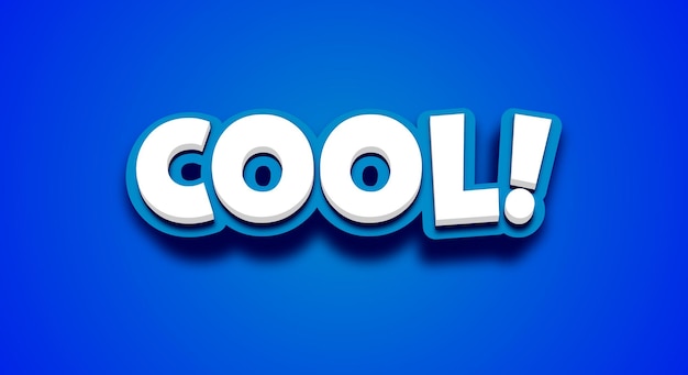 3d blue text