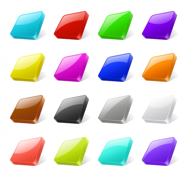 3d buttons