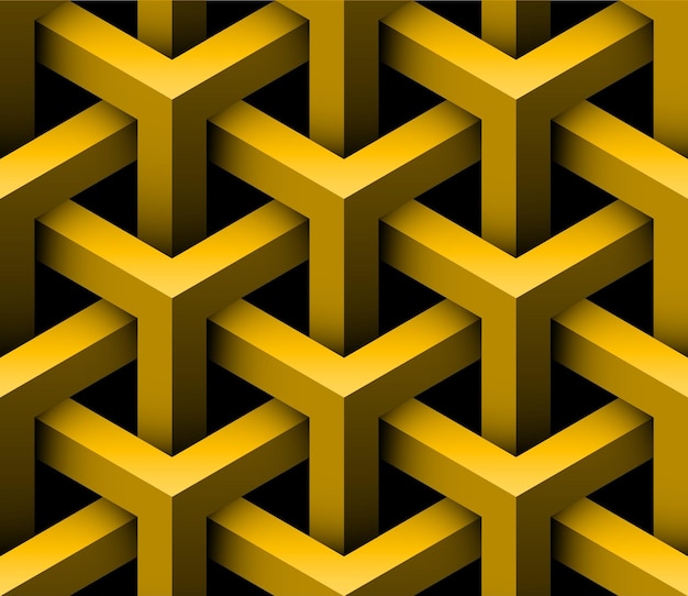 3d dimensional effect seamless pattern vector illustration