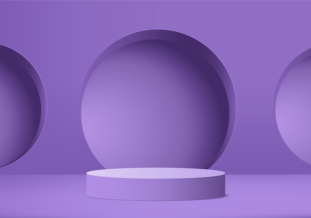 3d display product abstract minimal scene with geometric podium platform.